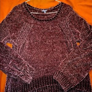XS Brown Charlotte Russe Knit Sweater